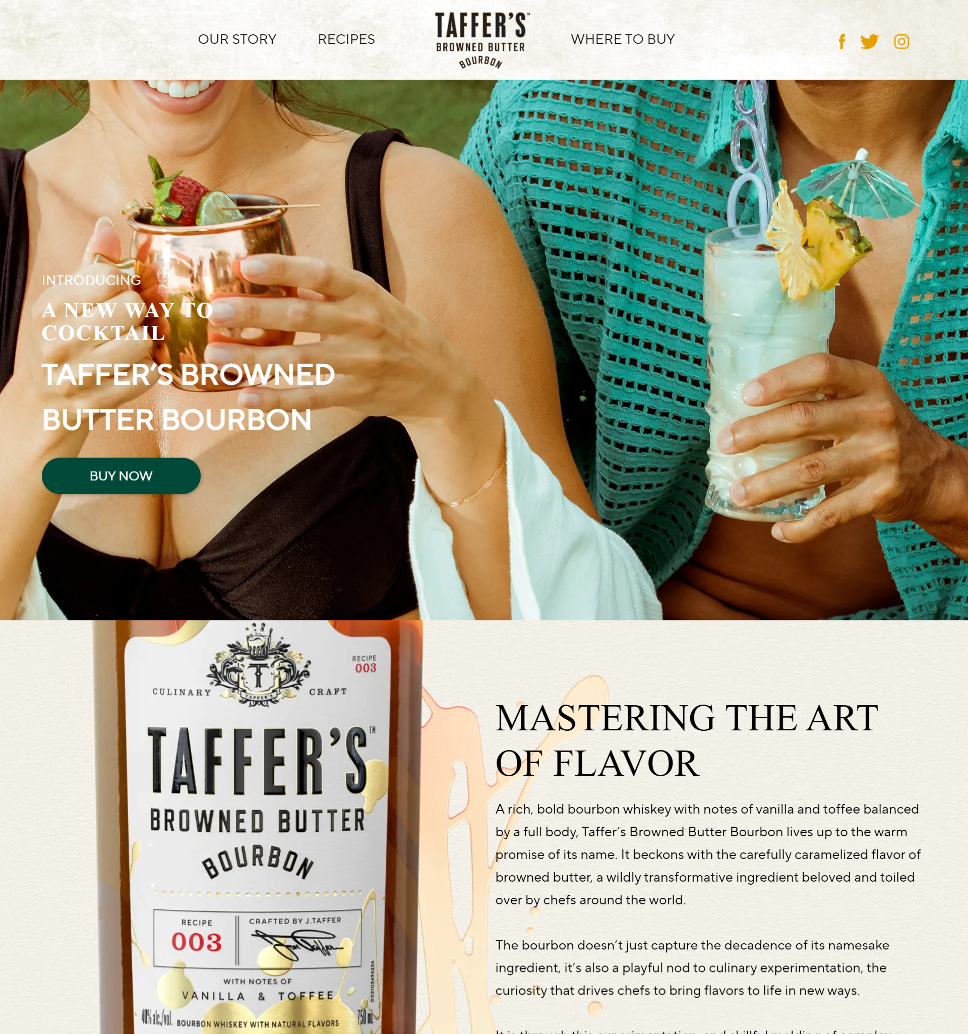 Taffer's Browned Butter Bourbon